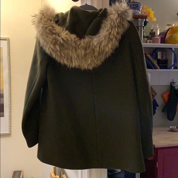 Olive Green Sandro Coat - Picture 6 of 10